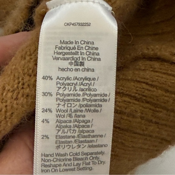 Madewell Allston Double-Button Cardigan Sweater Colorblock size XXS oversized - Picture 5 of 5